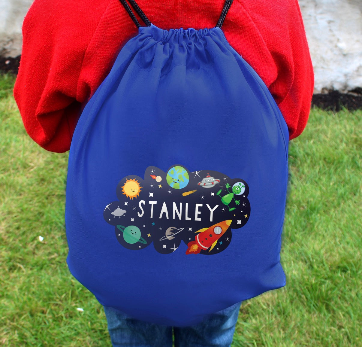 Personalised Space Blue Kit Bag