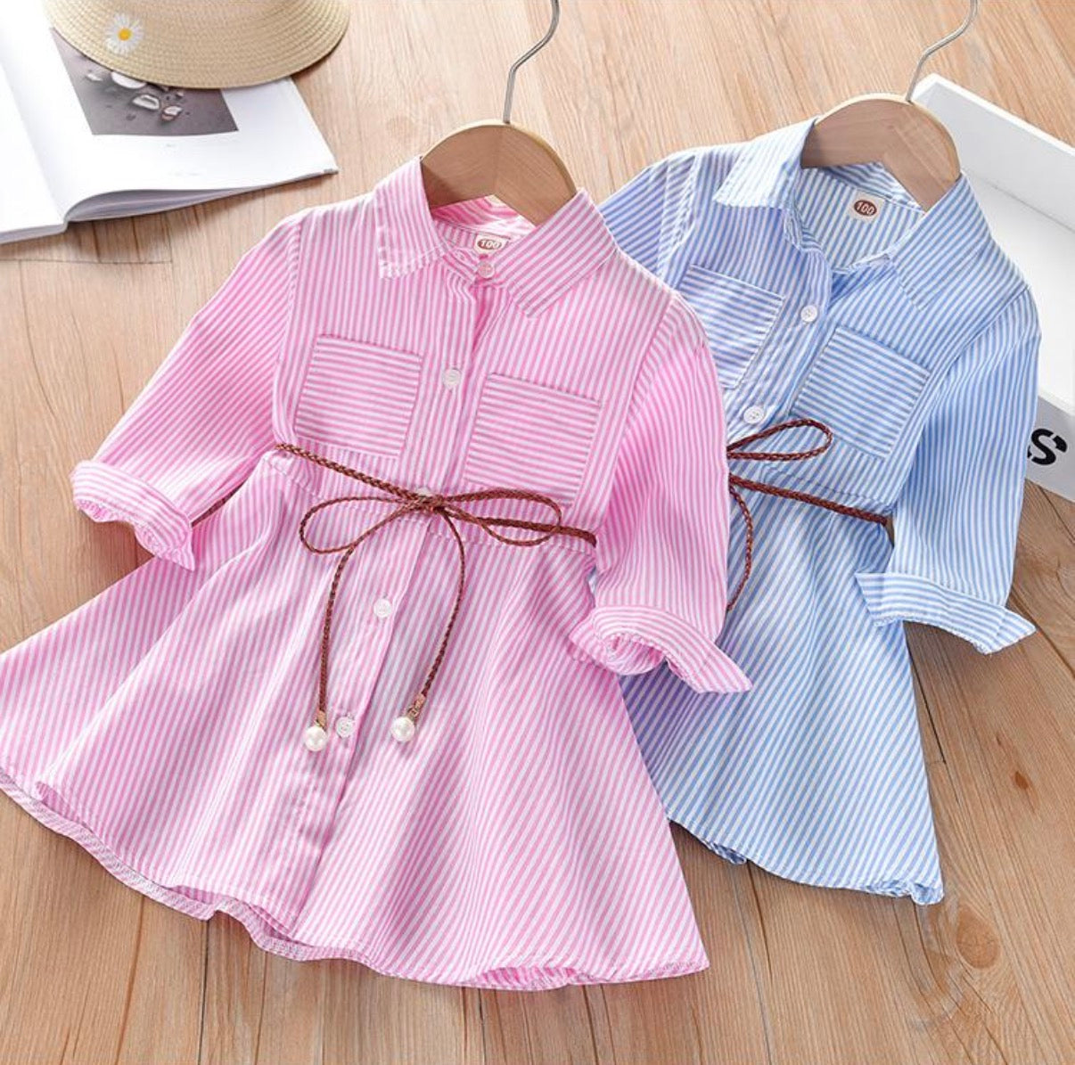 Striped Shirt Dress
