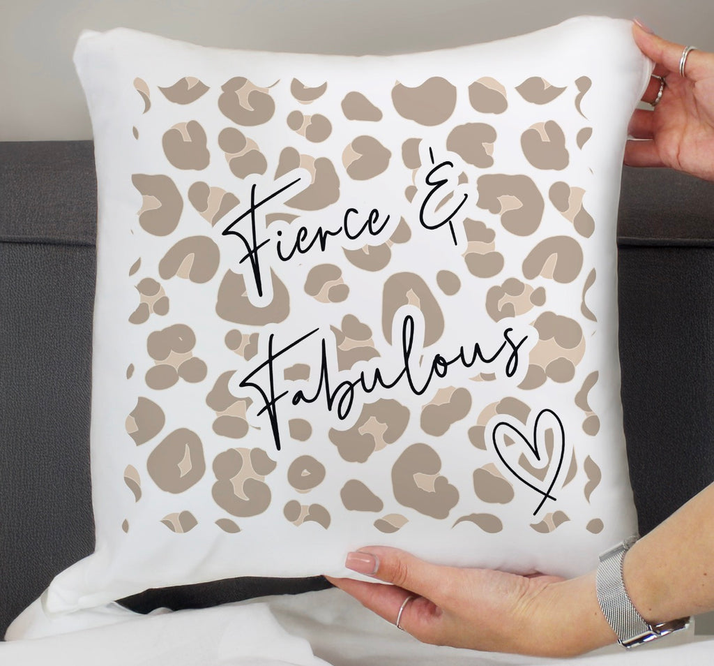 Personalised Leopard Print Cushion