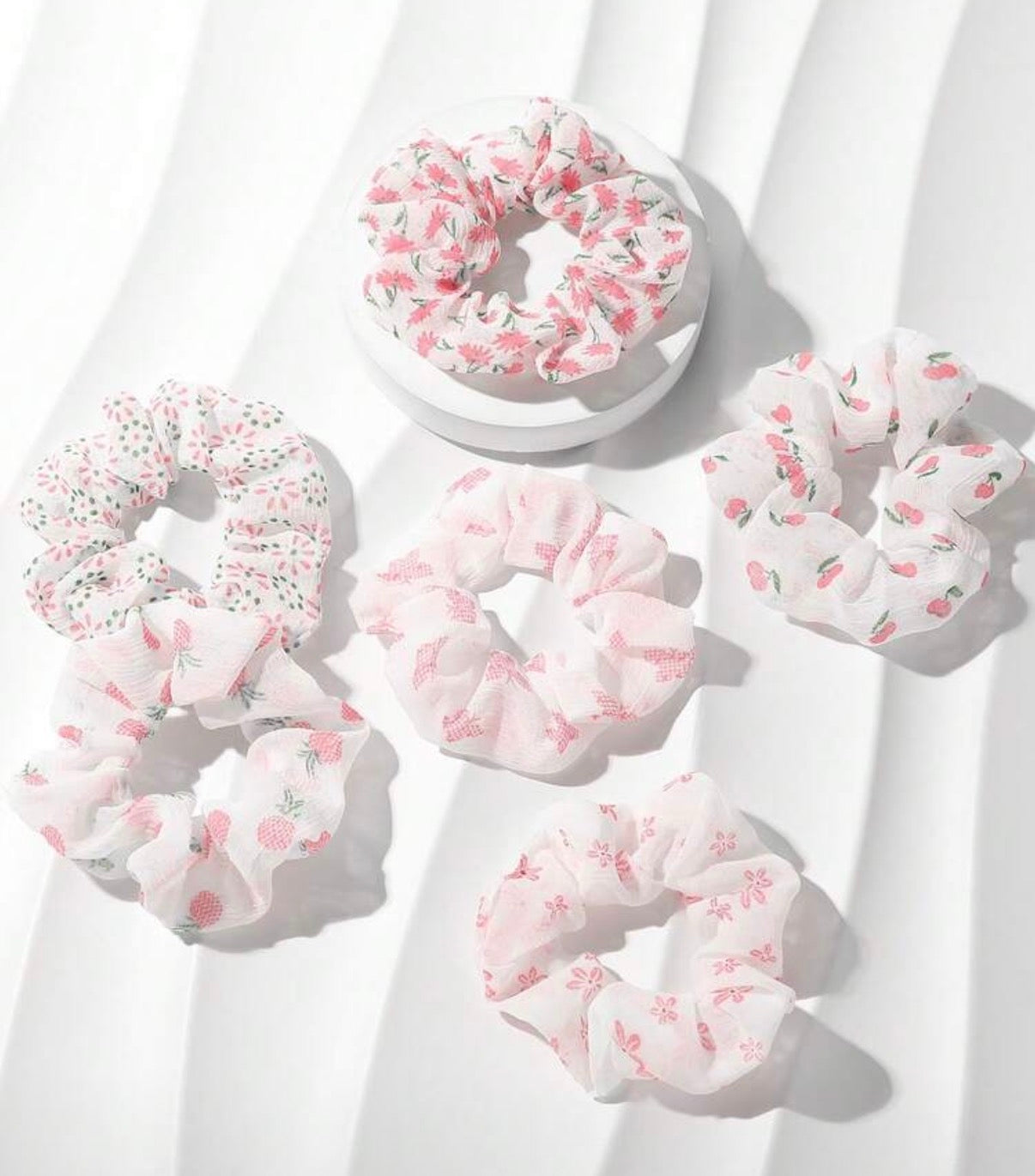 Flower Scrunchies