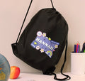 Personalised Good Vibes Black Kit Bag