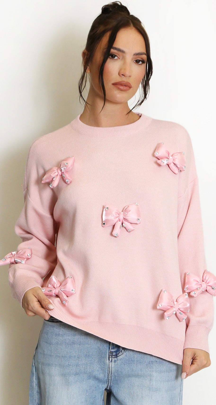 Bow Jumper - PINK