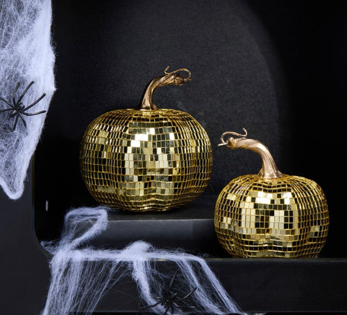 2 Pack Pumpkin Disco Ball