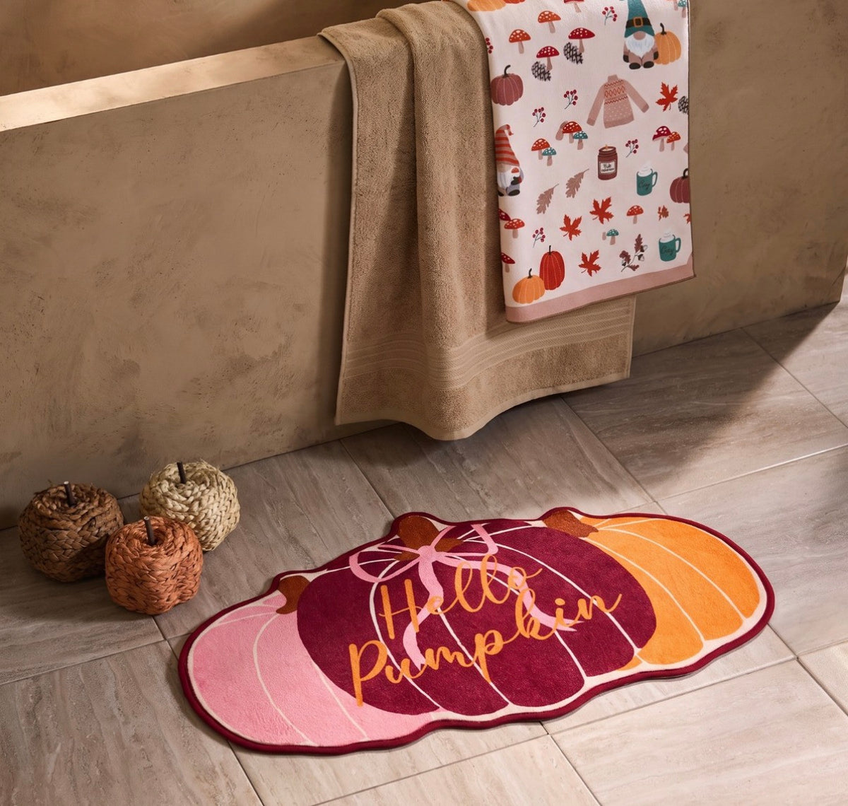 Pumpkin Bath Mat