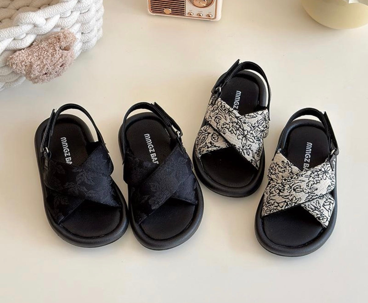 Cross Strapped Sandals