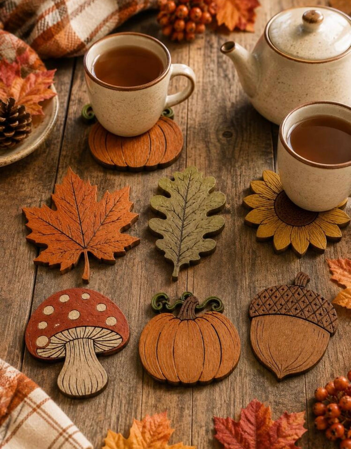 Autumn Coasters - 6 Piece