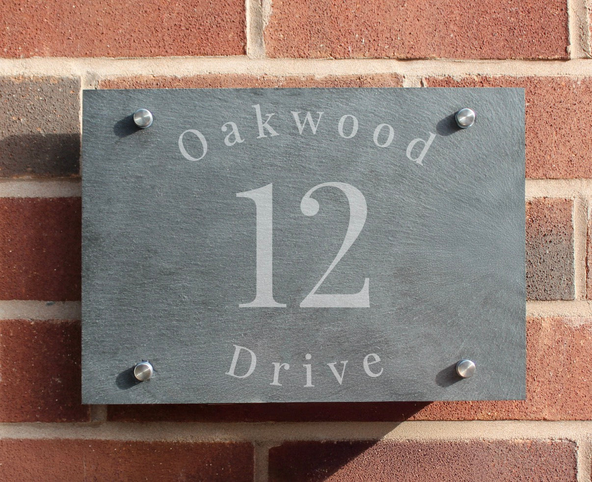 Personalised Slate House Sign