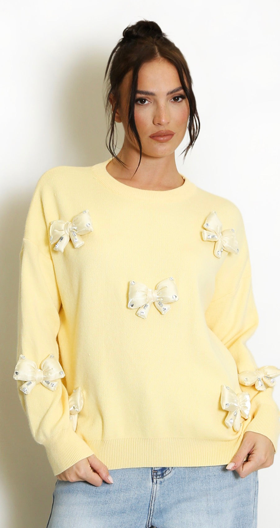 Bow Jumper - YELLOW