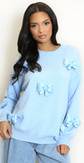 Bow Jumper - BLUE
