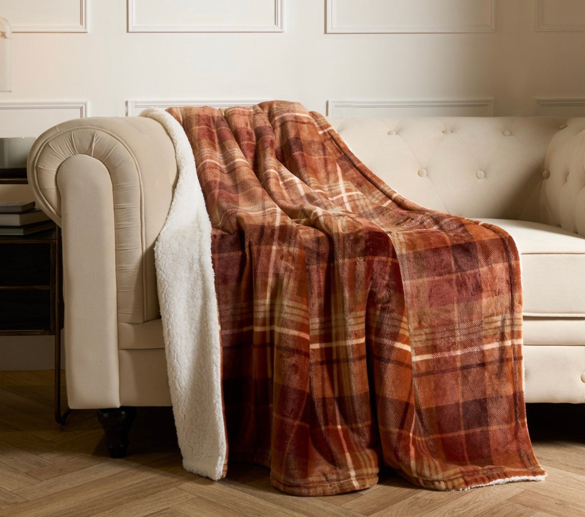 Cheque Fleece Throw