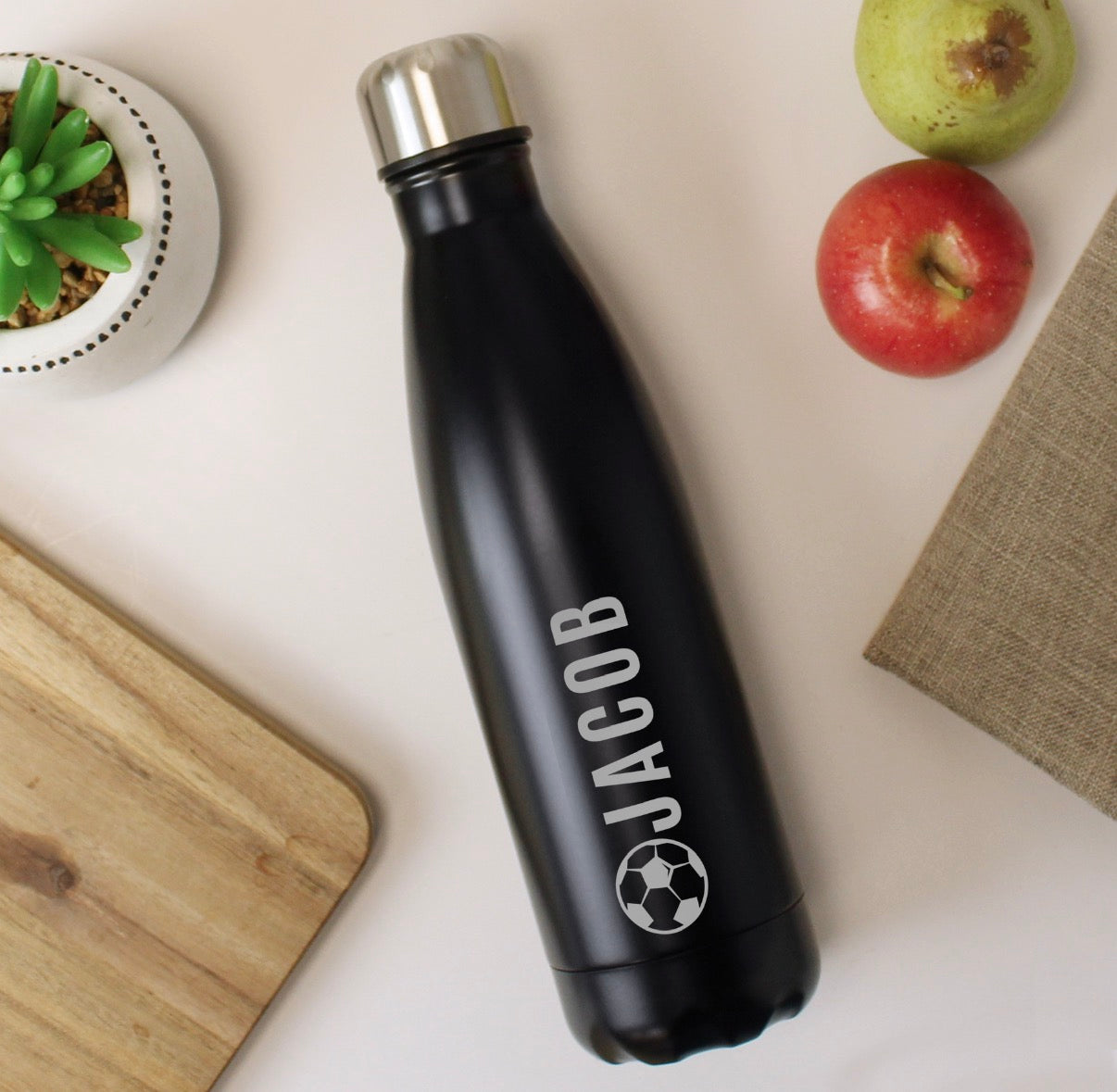 Personalised Football Insulated Bottle