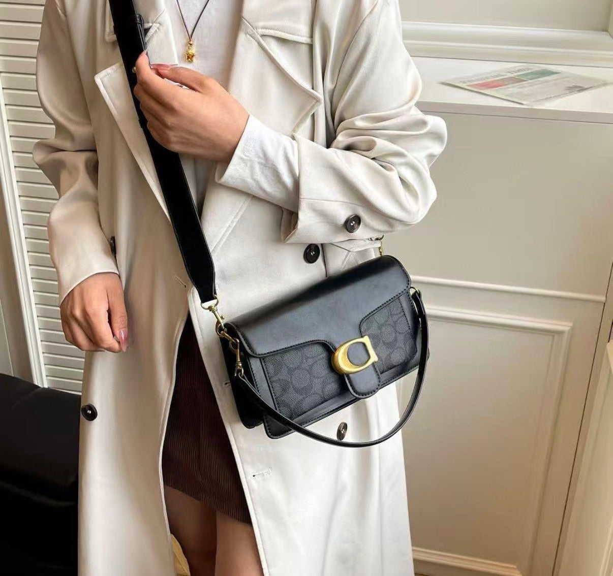 C Buckle Shoulder Bag