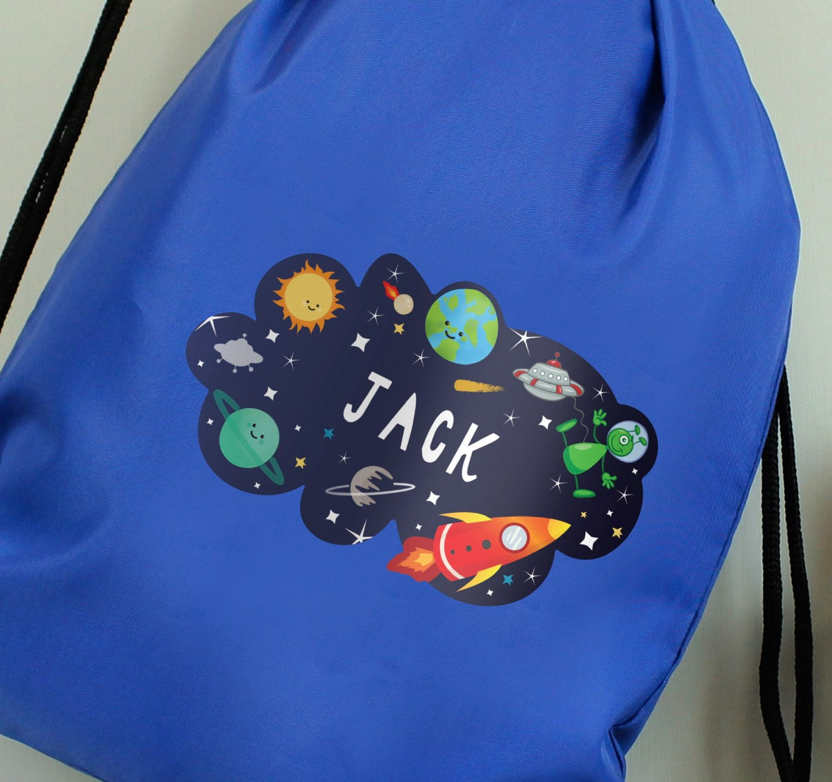 Personalised Space Blue Kit Bag