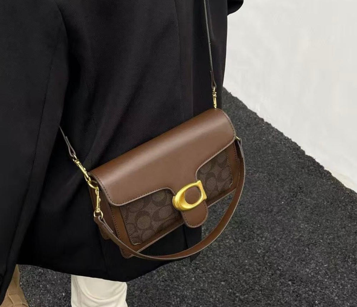 C Buckle Shoulder Bag