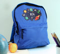 Personalised Space Blue Backpack