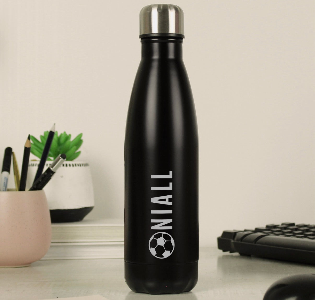 Personalised Football Insulated Bottle