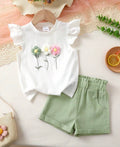 Kids Floral Set - GREEN