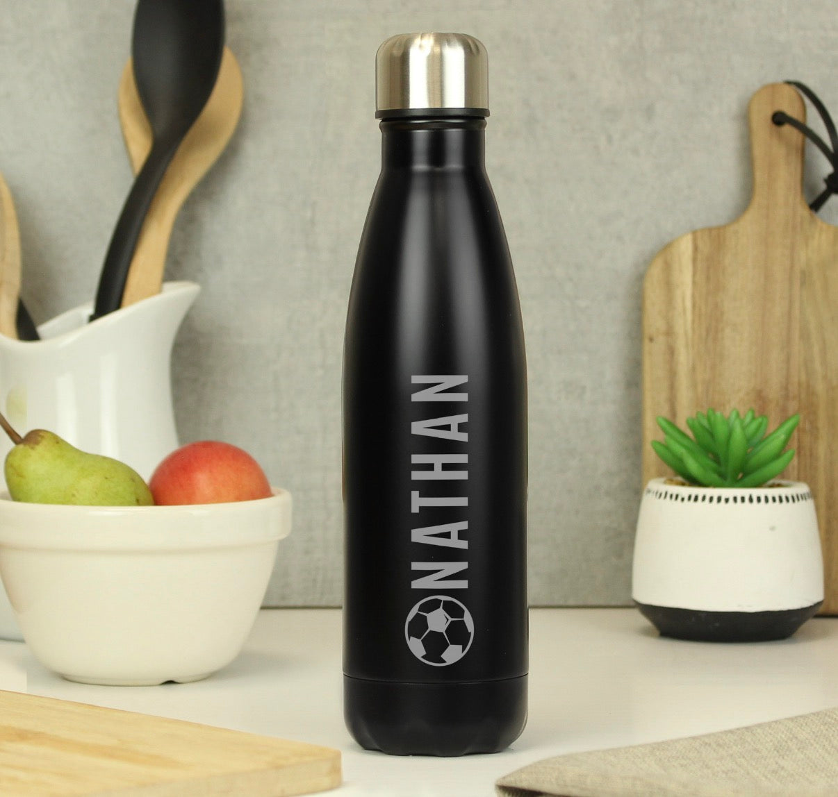 Personalised Football Insulated Bottle
