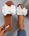 Bow Sandals - WHITE
